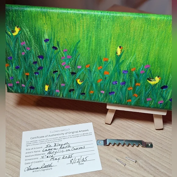 "In Bloom" Hand-painted Canvas - Picture 11 of 14